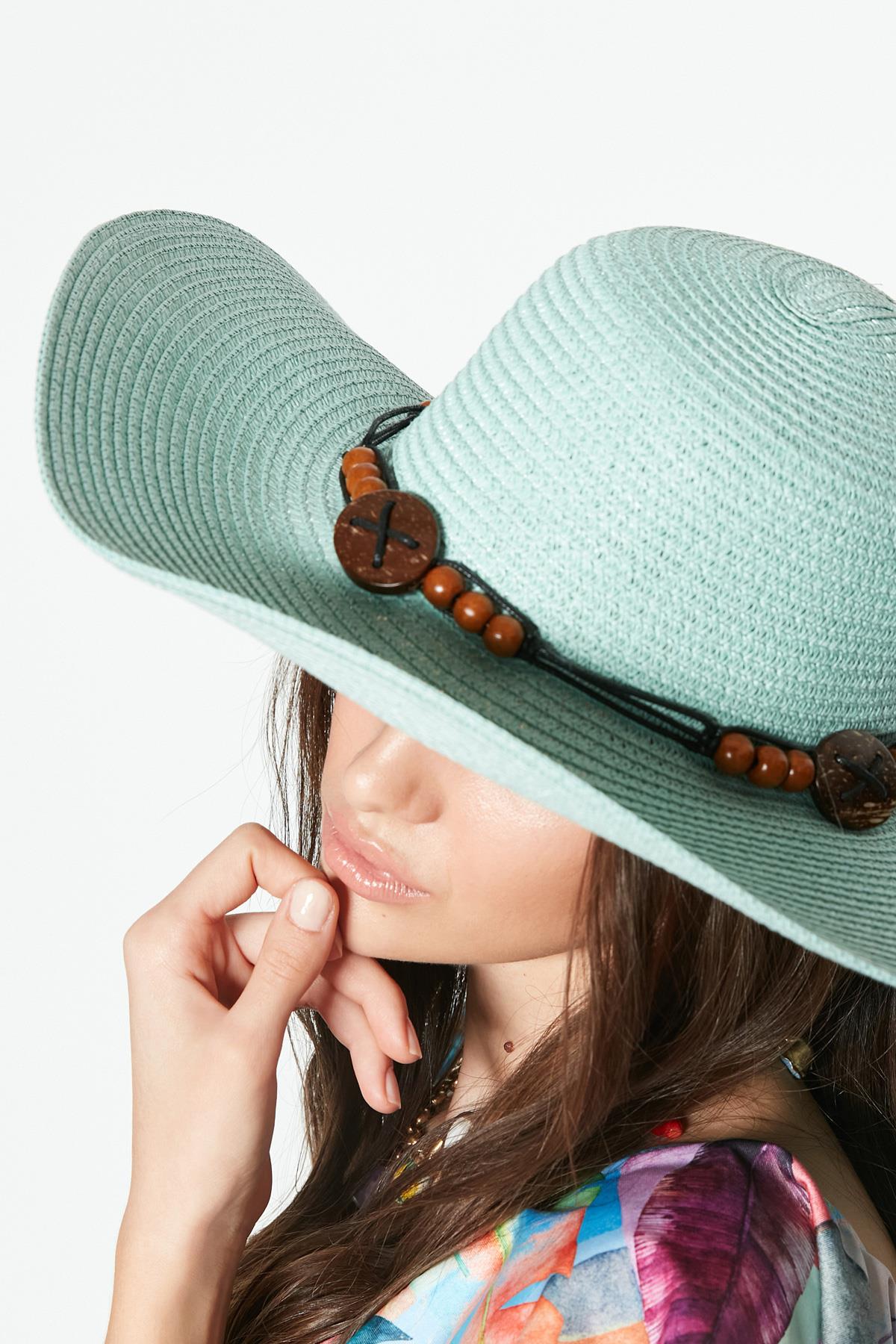 C&City Women Straw Hat Y23730-07 Mint