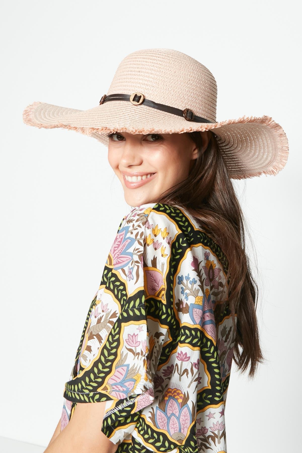 C&City Women Straw Hat Y23730-09 Powder