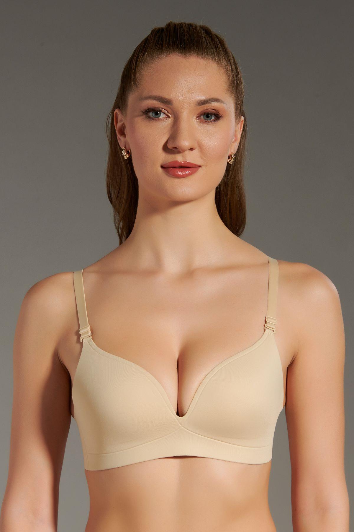 C&City Non-Wireless Seamless Laser Bra C26145 Skin