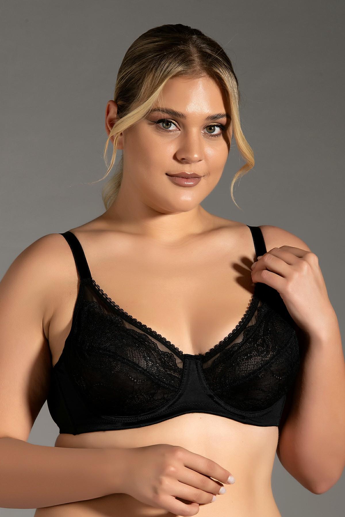 C&City Lace Minimizer Bra C12301 Black