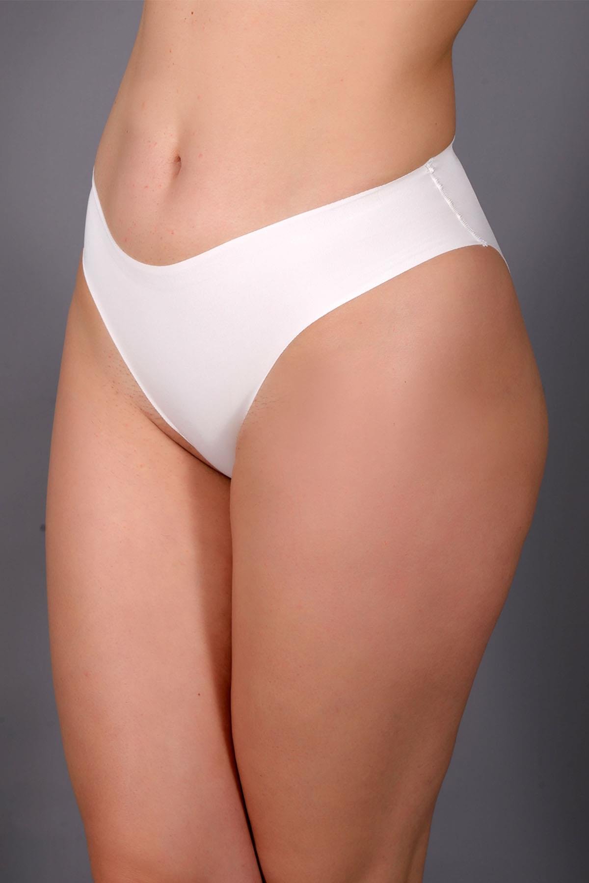 Non-Slip Waist Laser Brazilian Briefs C19204 Ecru
