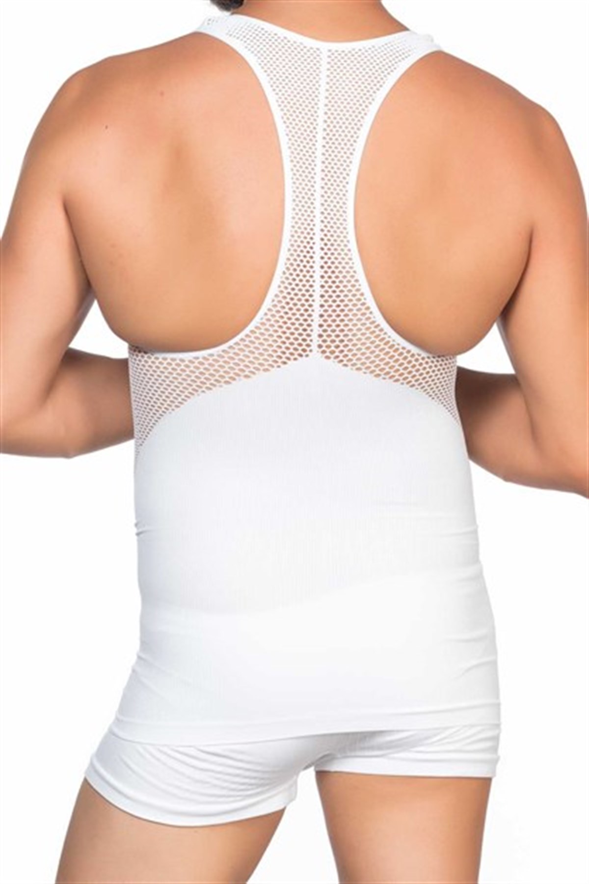 C&City Men Singlet Corset C11009 White