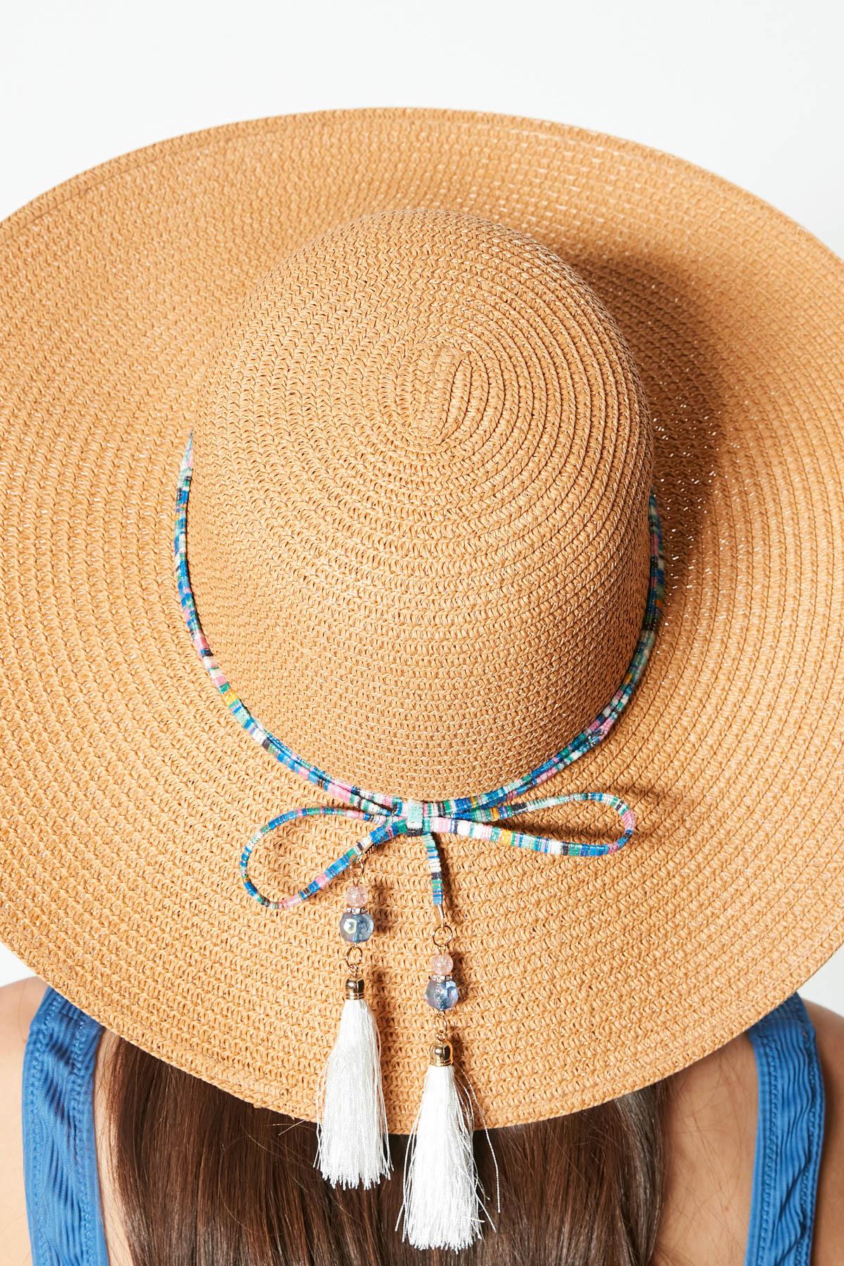 C&City Women Straw Hat Y23730-05 Camel Color