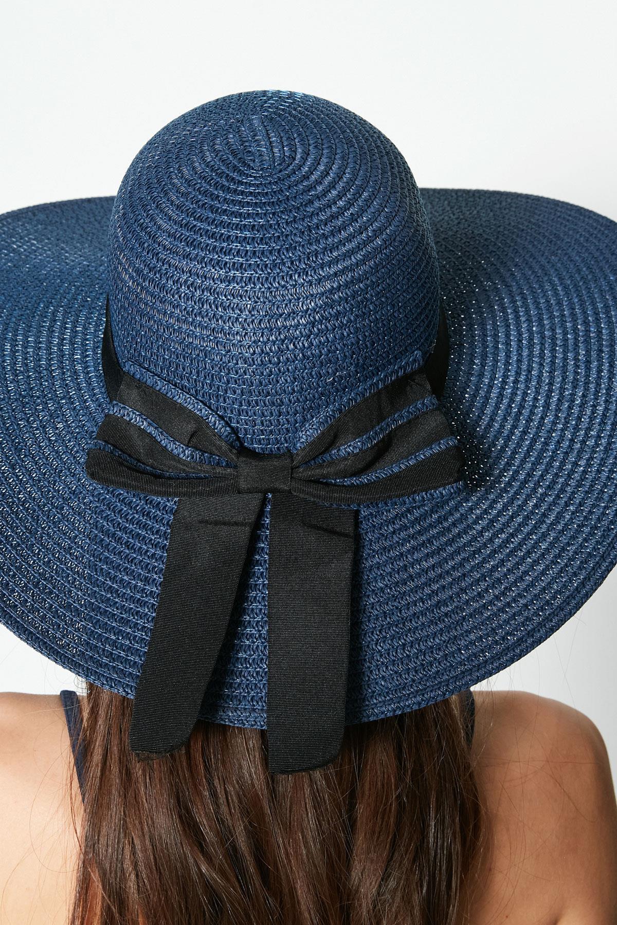 C&City Hasır Plaj Şapkası Y23730-26 Vizon Navy Blue