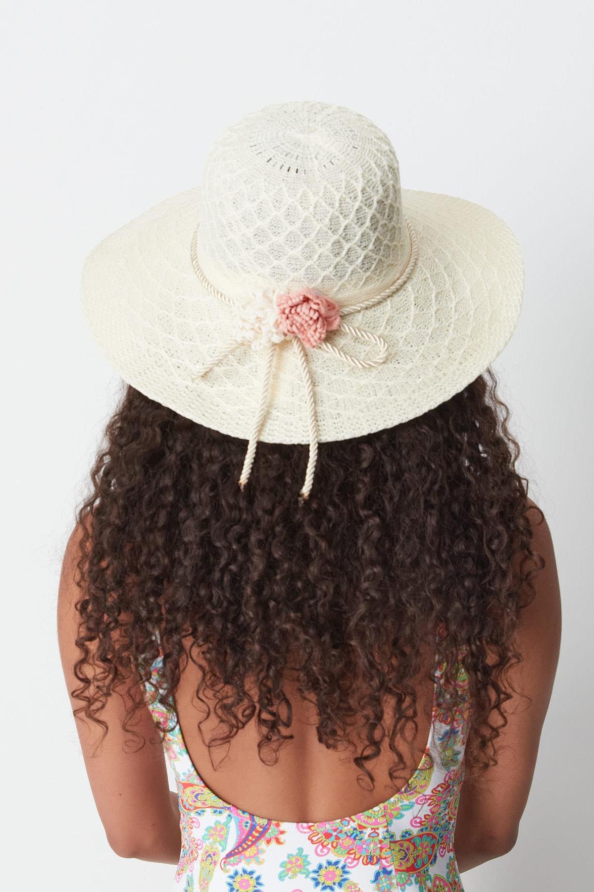 Mercerized Beach Hat T24740-03 Cream Color