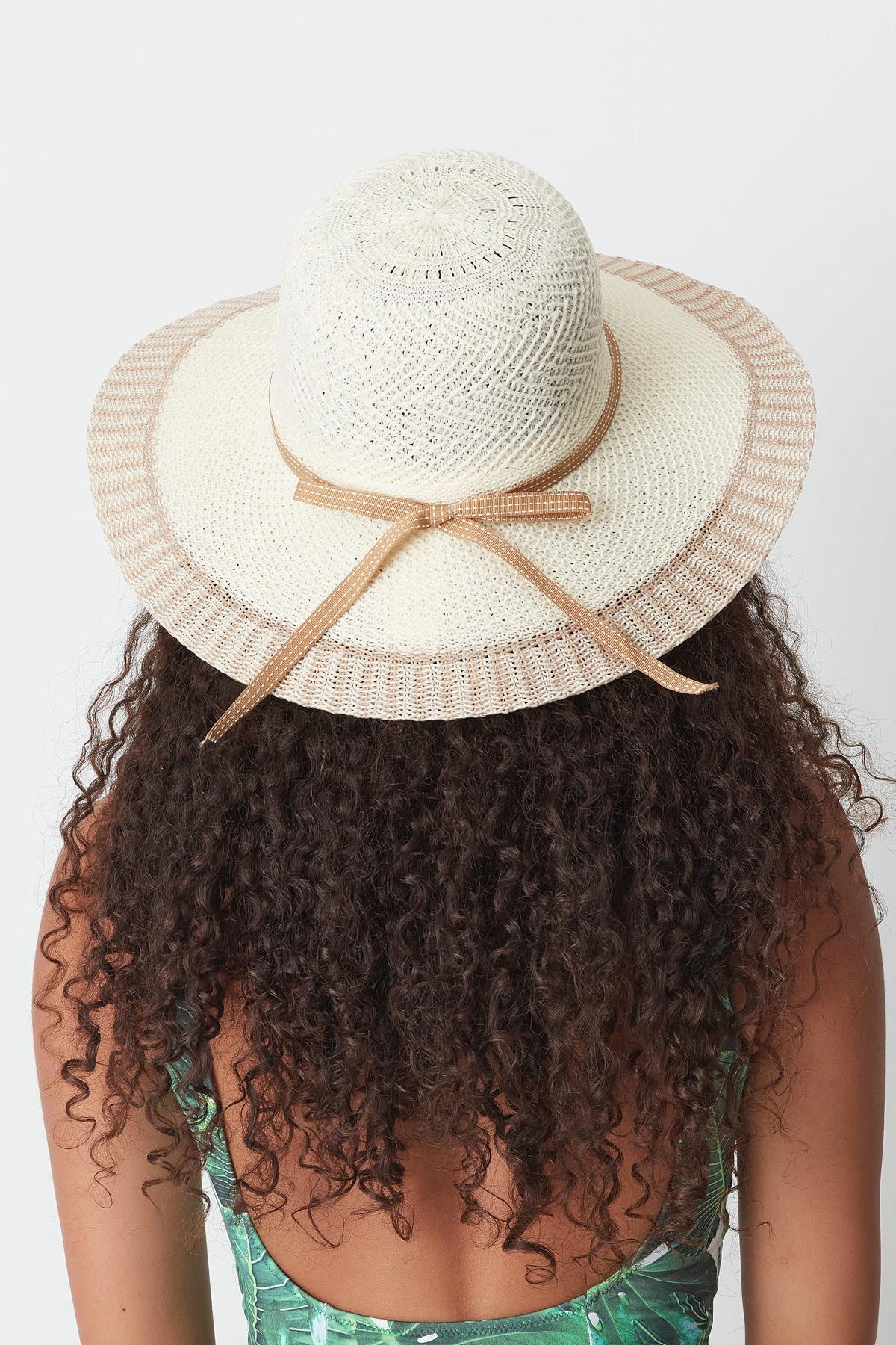 Mercerized Beach Hat T24740-09 Cream Color