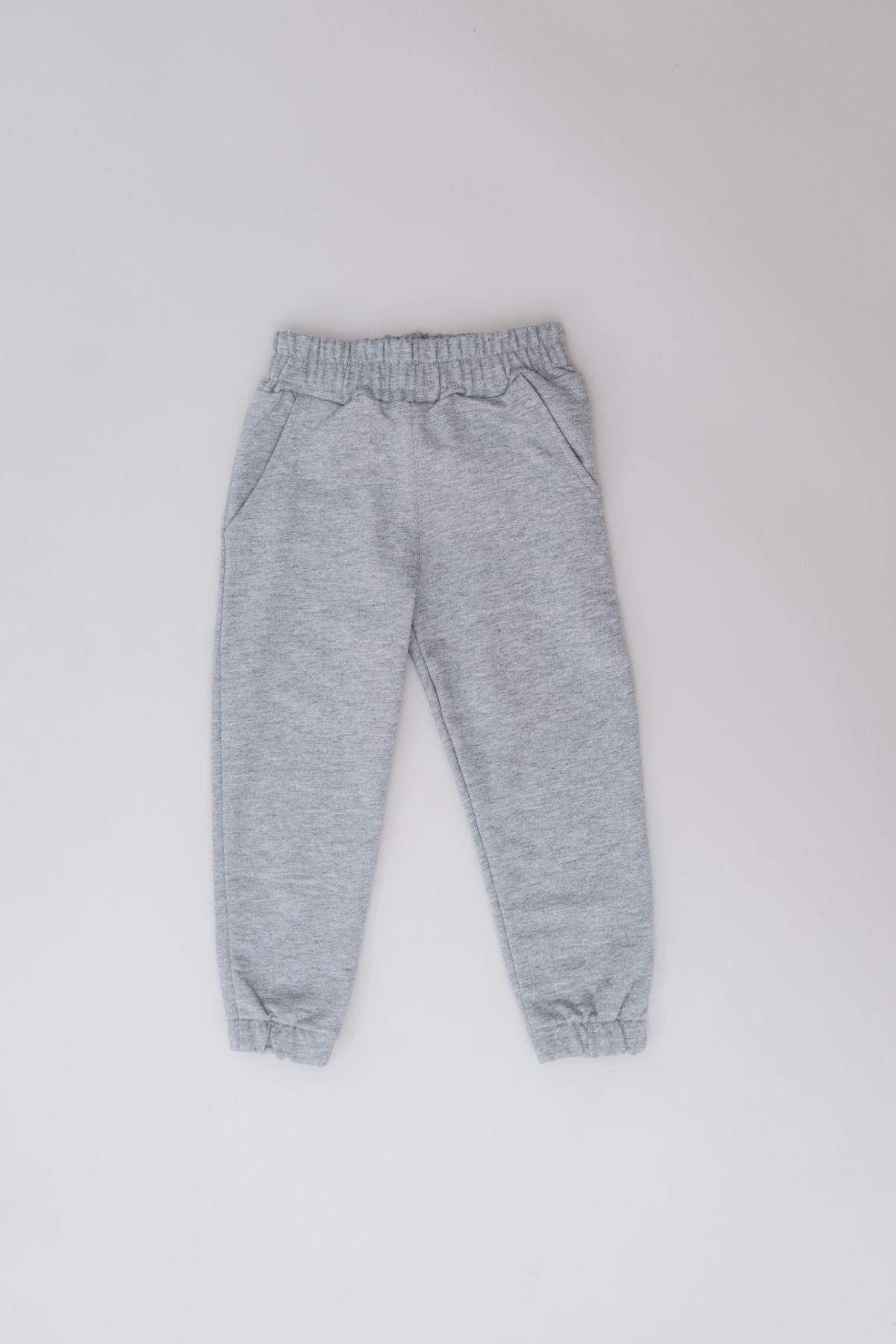 Girl Child Elastic Waist Sweatpants 760 Grey