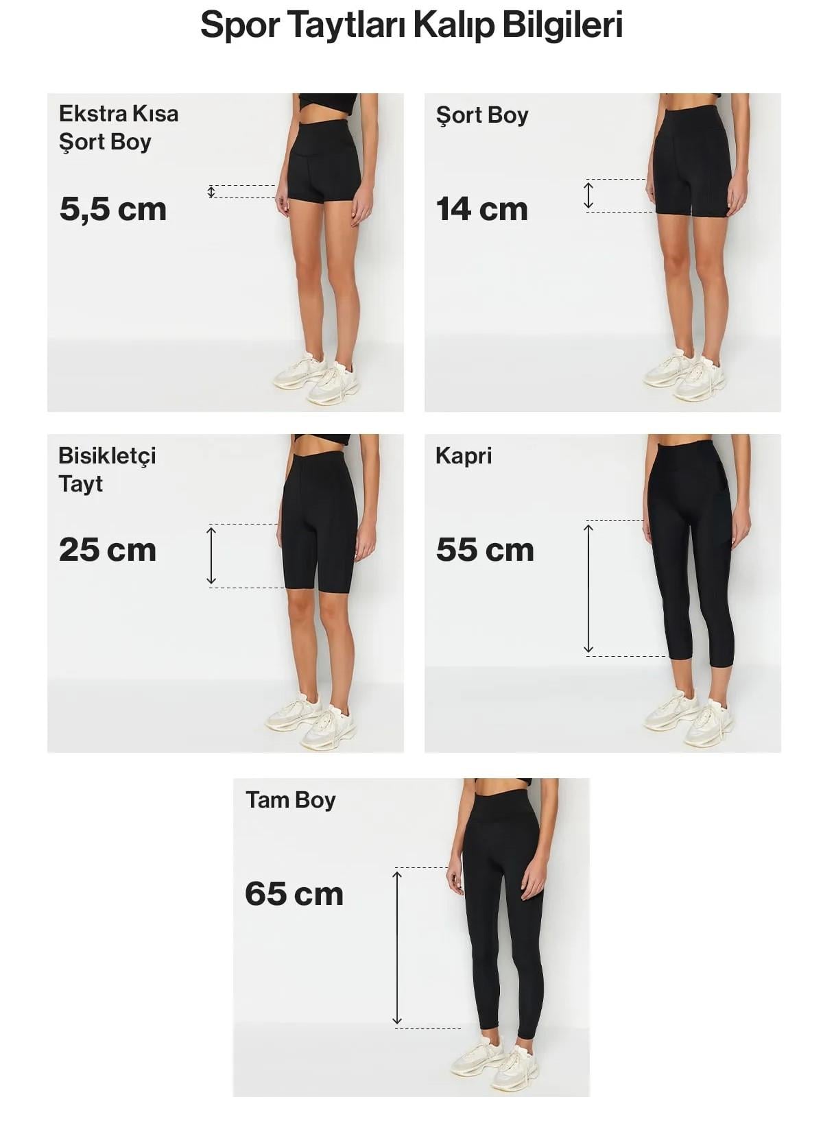 Yüksek Bel Uzun Spor Tayt 9404 Siyah