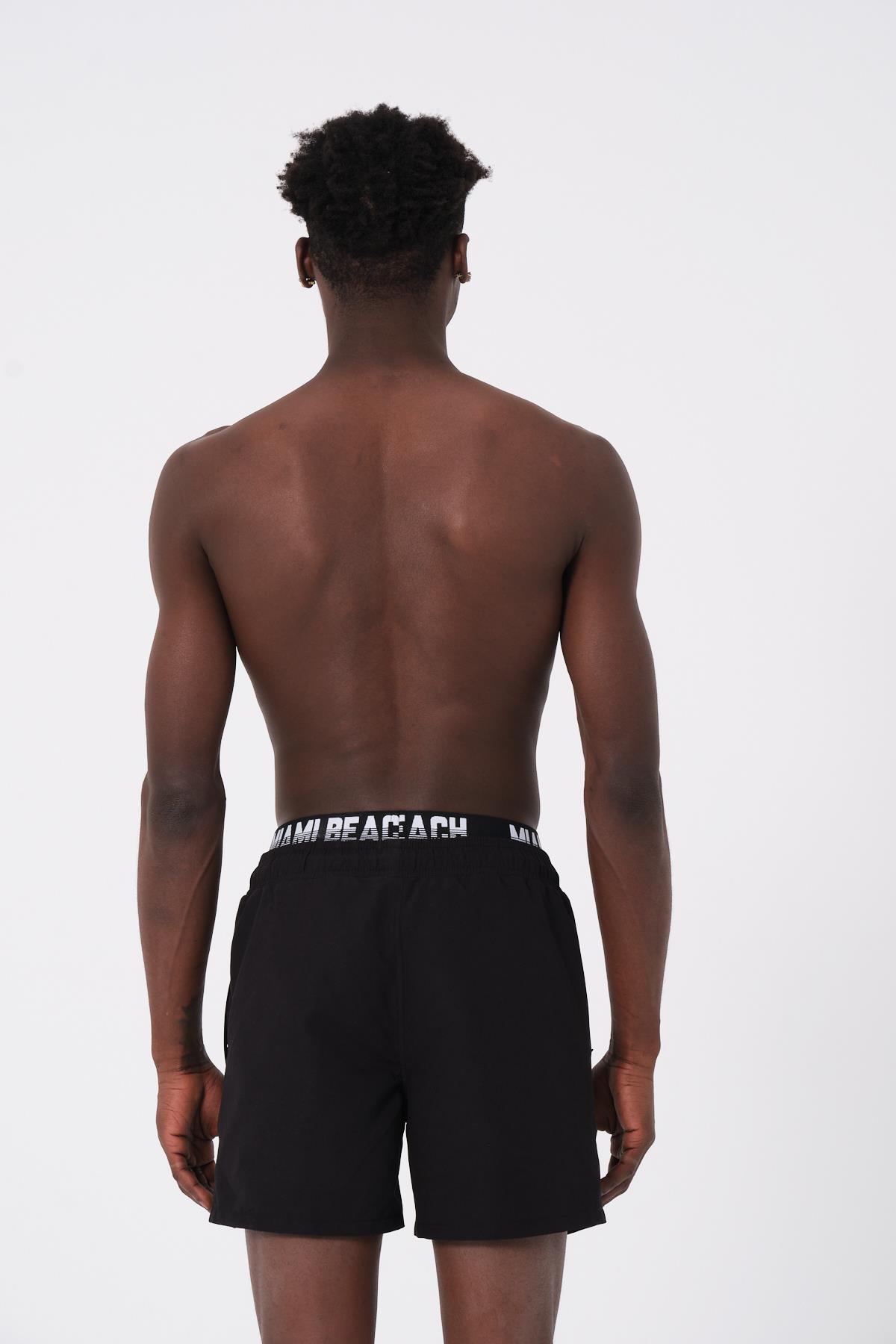 Erkek Boxer Deniz Şortu 240 Siyah