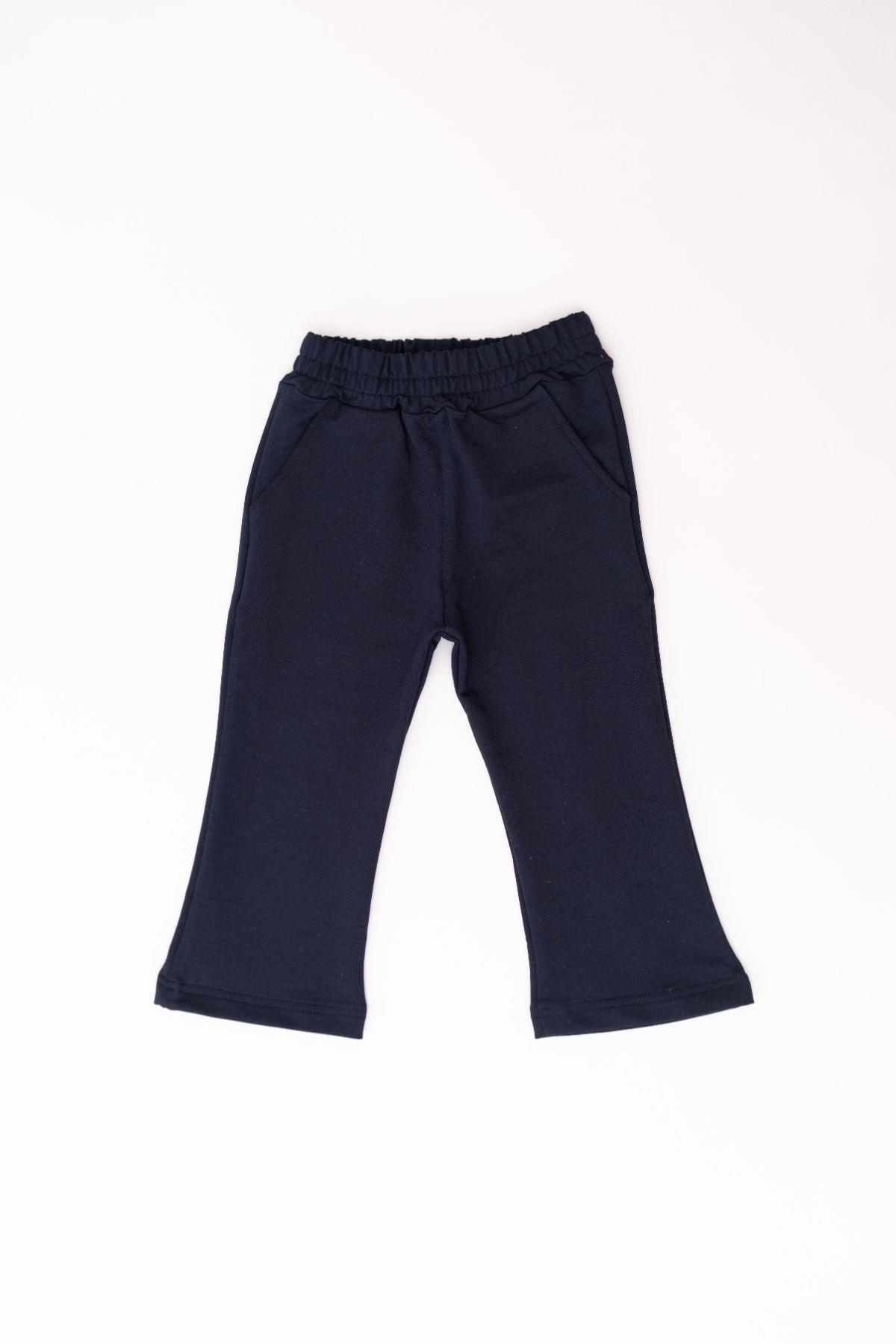 Girl Child Flare Sweatpants 761 Navy Blue
