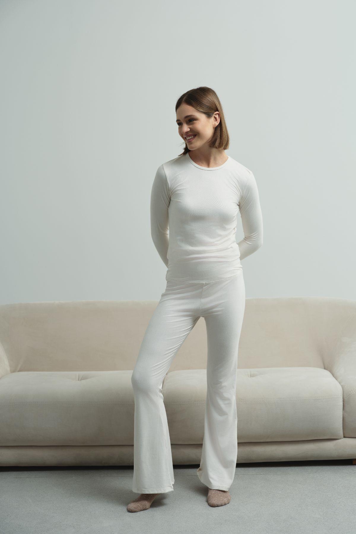 Kadın Pijama Alt 411061 Bej