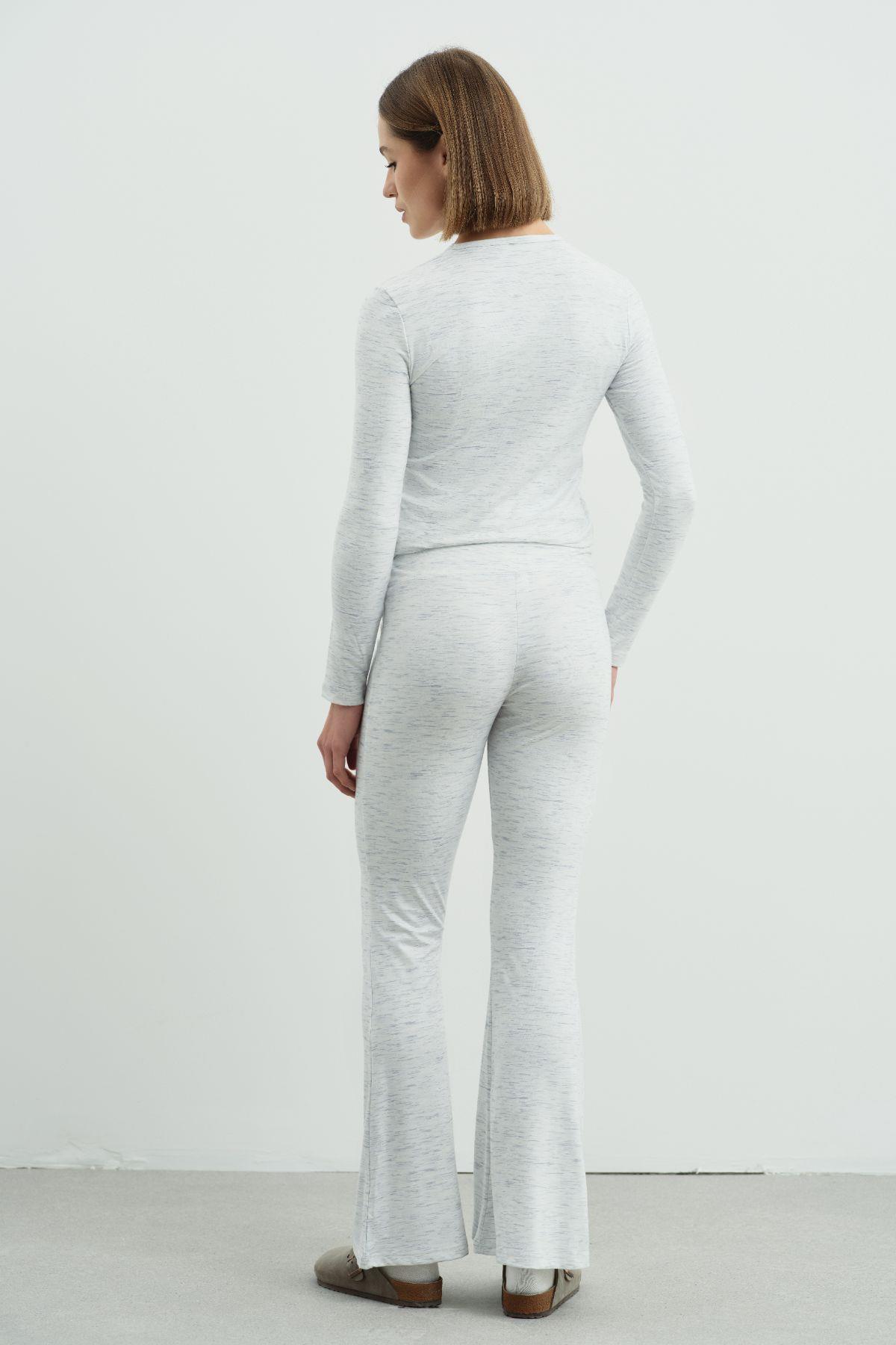 Kadın Uzun Kol Body 411058 Gri