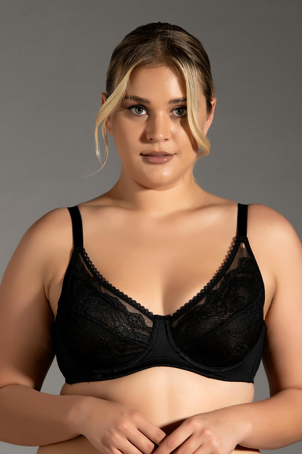 C&City Lace Minimizer Bra C12301 Black