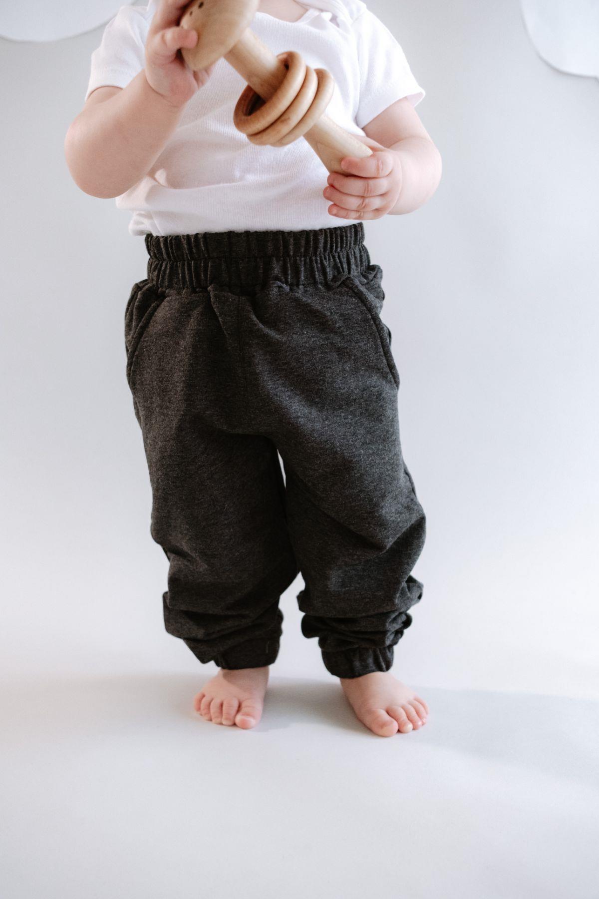 Girl Child Elastic Waist Sweatpants 760 Anthracite