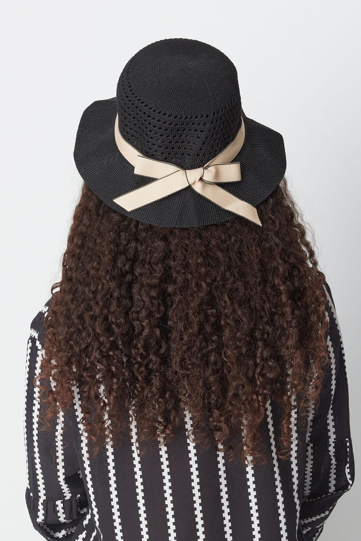 Mercerized Beach Hat T24740-14 Black