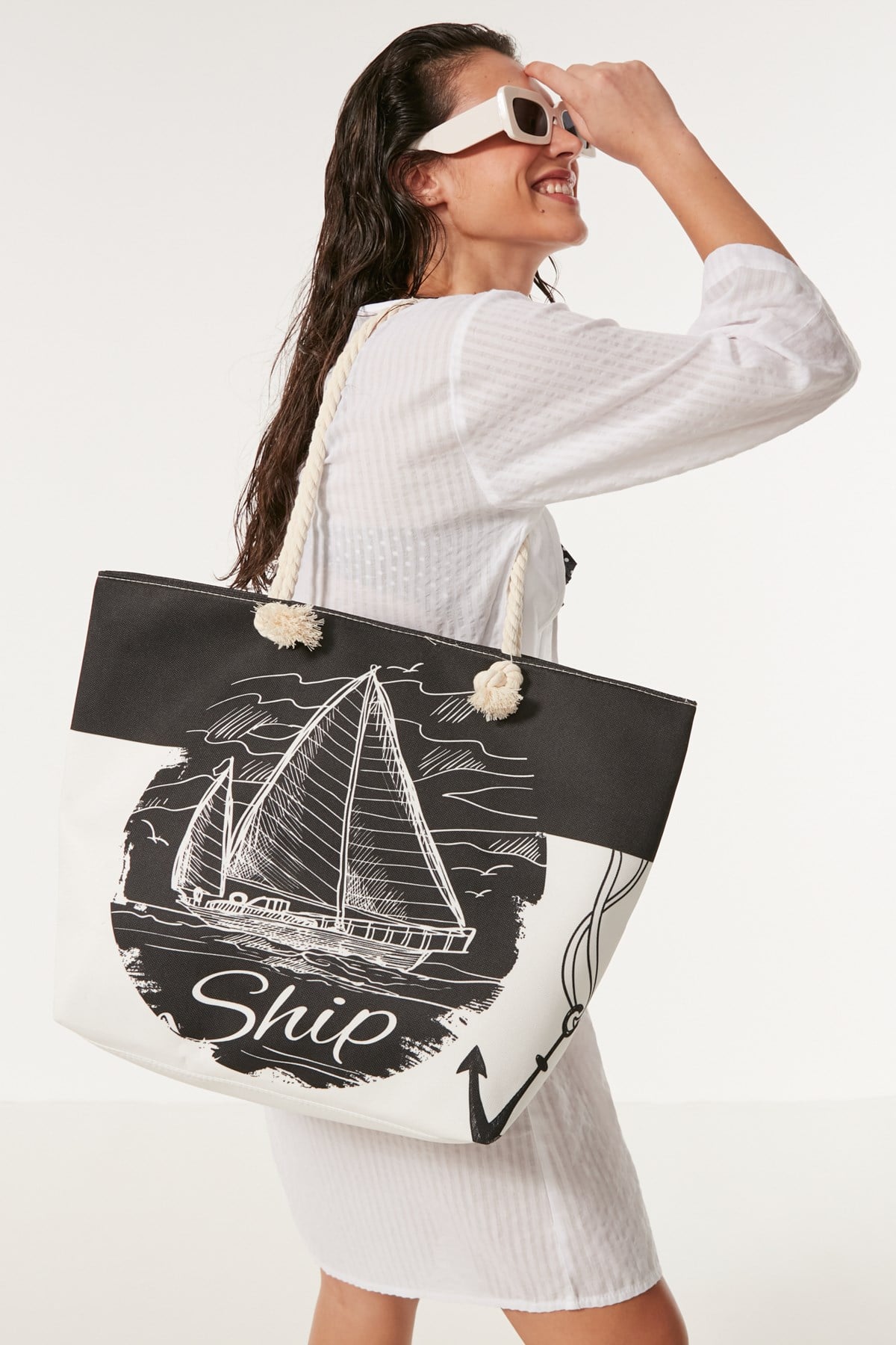 C&City Beach Bag Y8670-10  Multicolor